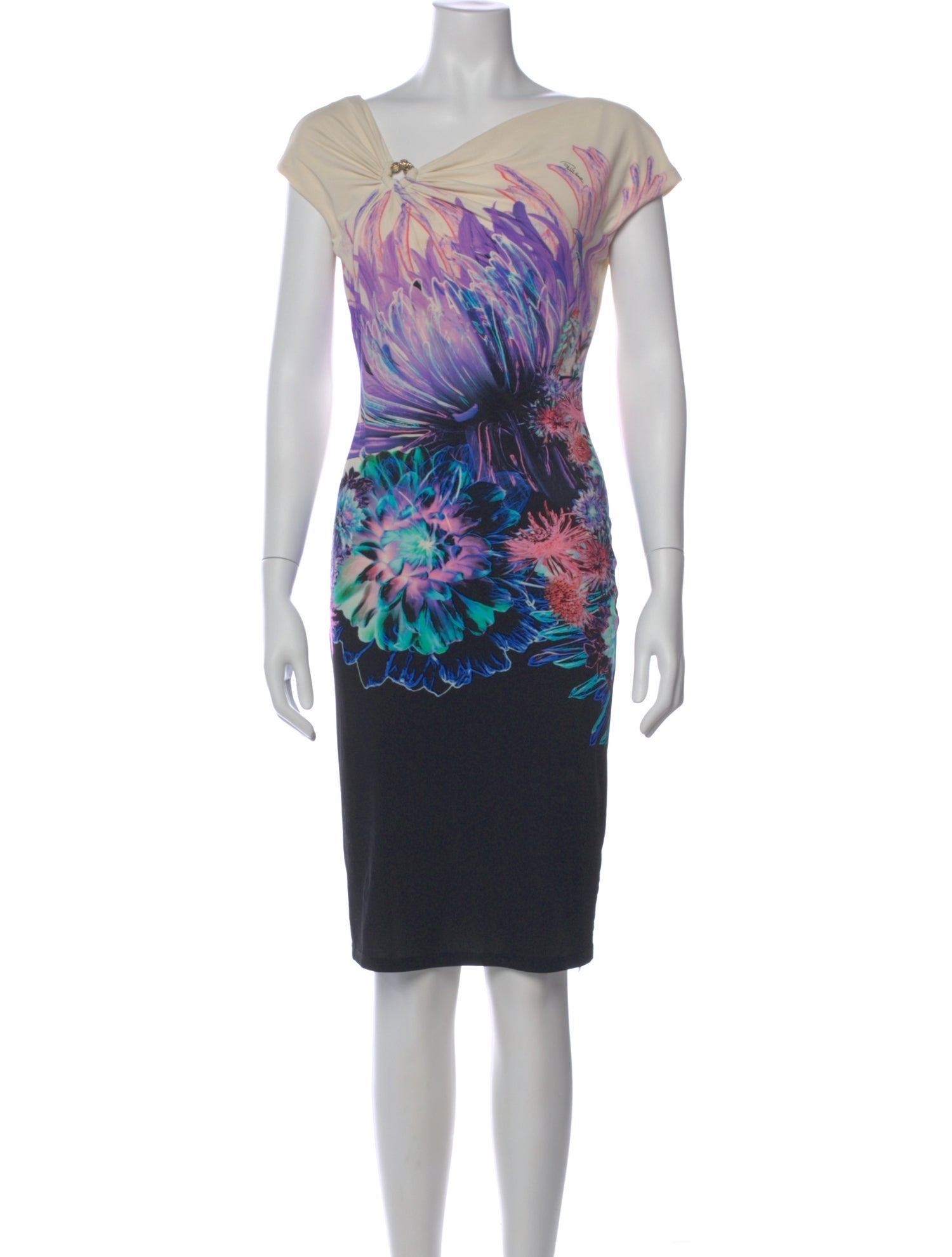 Roberto Cavalli Printed Knee-Length Dress