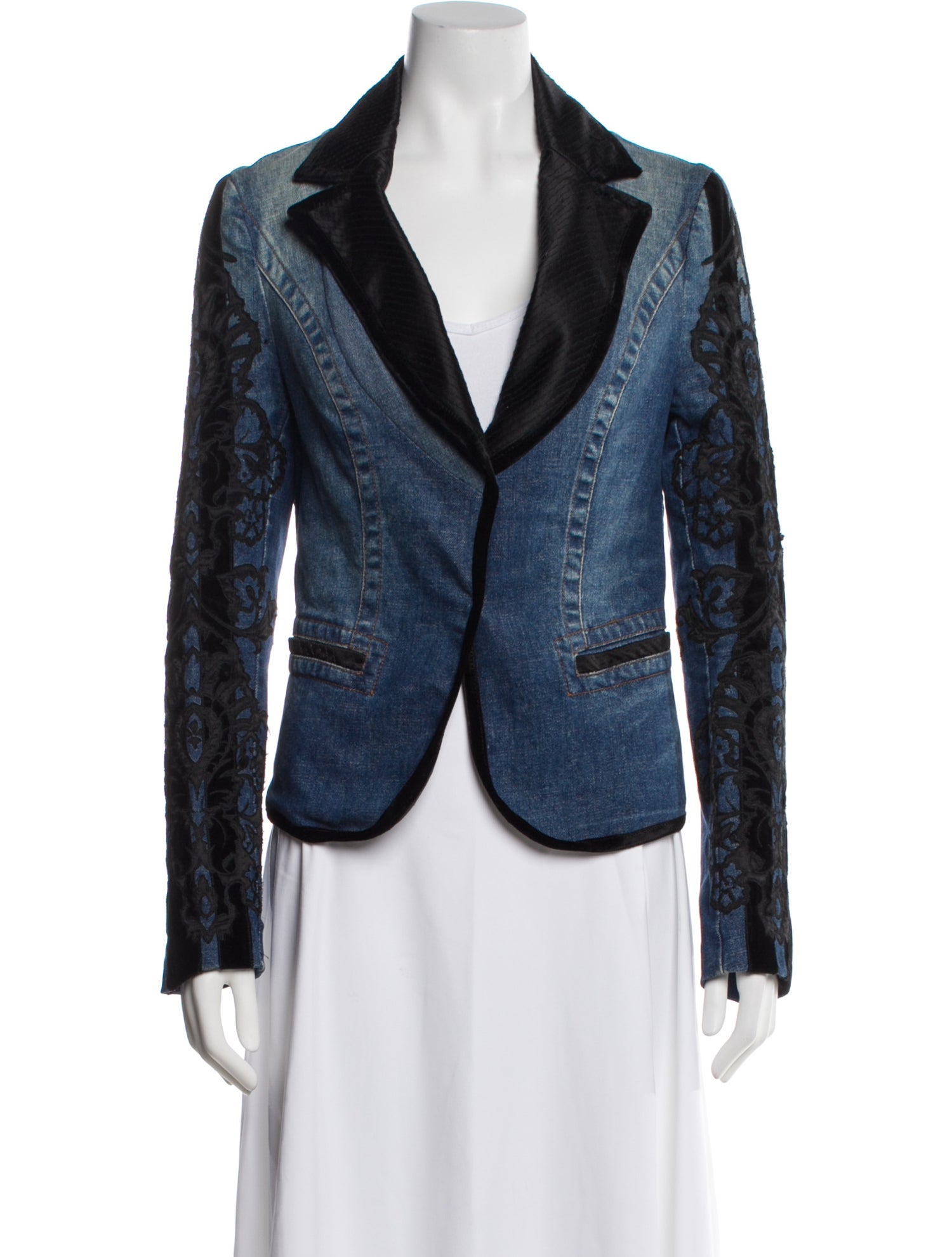 Roberto Cavalli Vintage Late 1990's - Early 2000's Denim Jacket