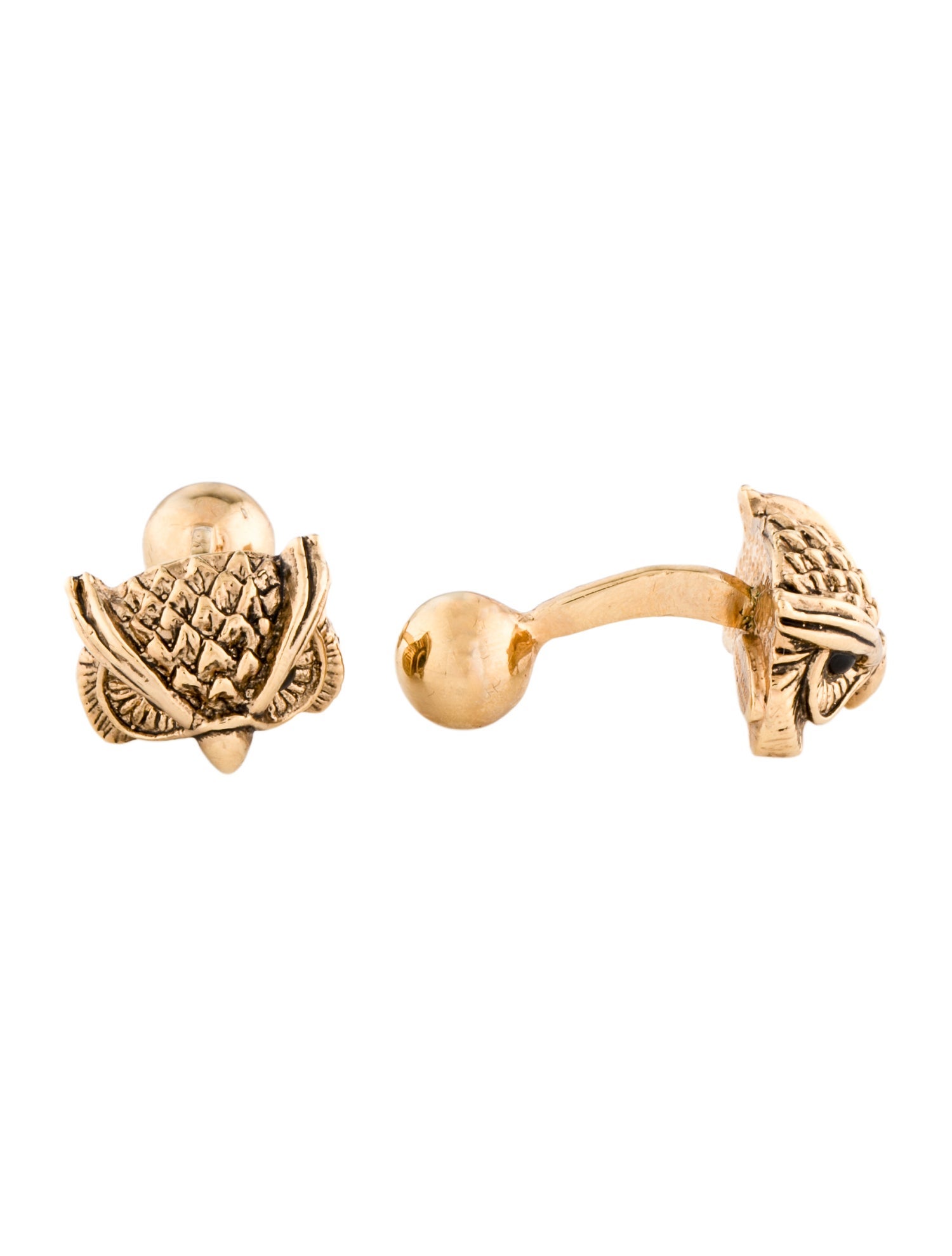 Roberto Cavalli Resin Owl Cufflinks