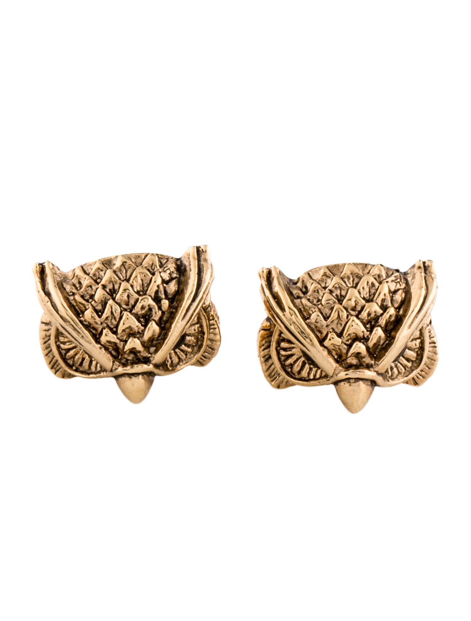Roberto Cavalli Resin Owl Cufflinks