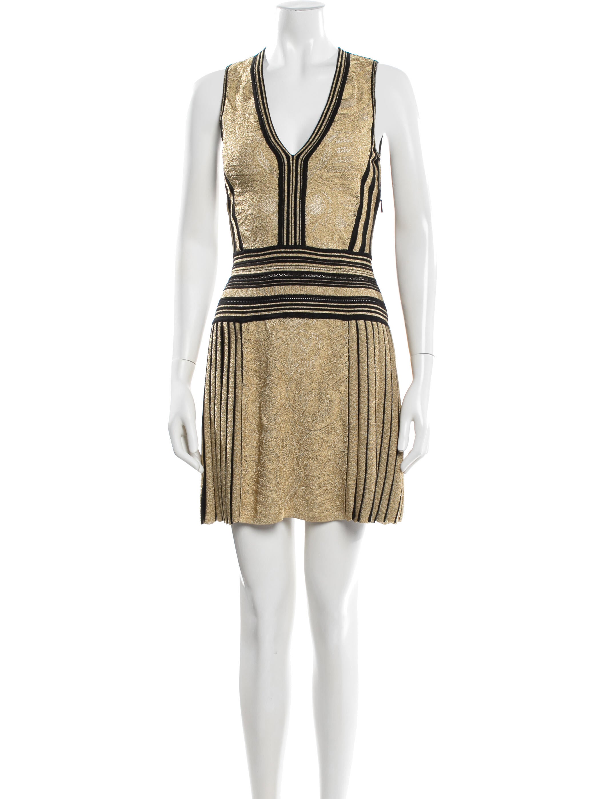 Roberto Cavalli Striped Mini Dress