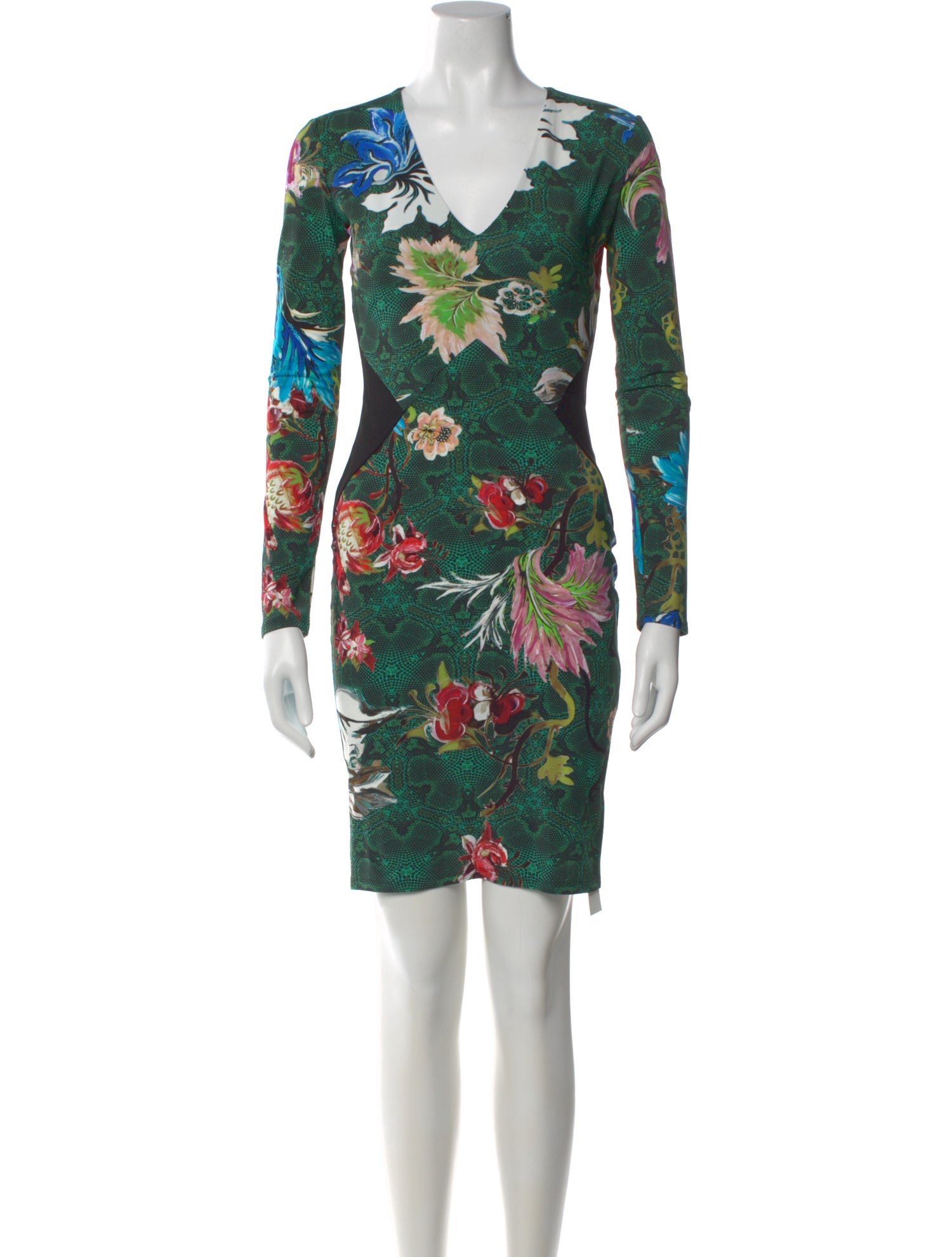 Roberto Cavalli Floral Print Mini Dress