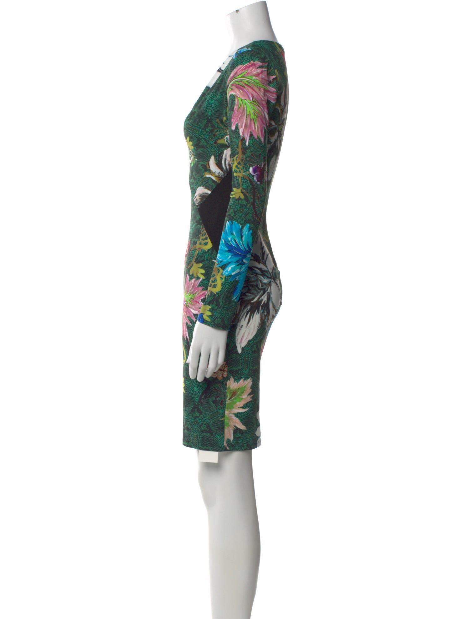 Roberto Cavalli Floral Print Mini Dress