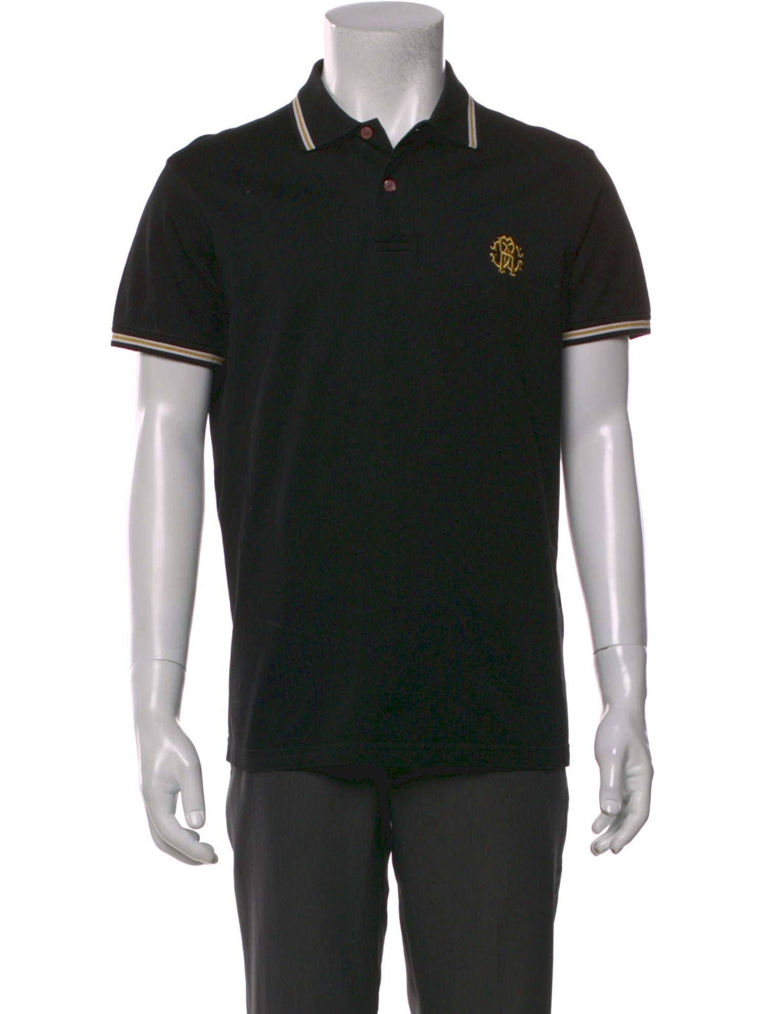 Roberto Cavalli V-Neck Short Sleeve Polo Shirt