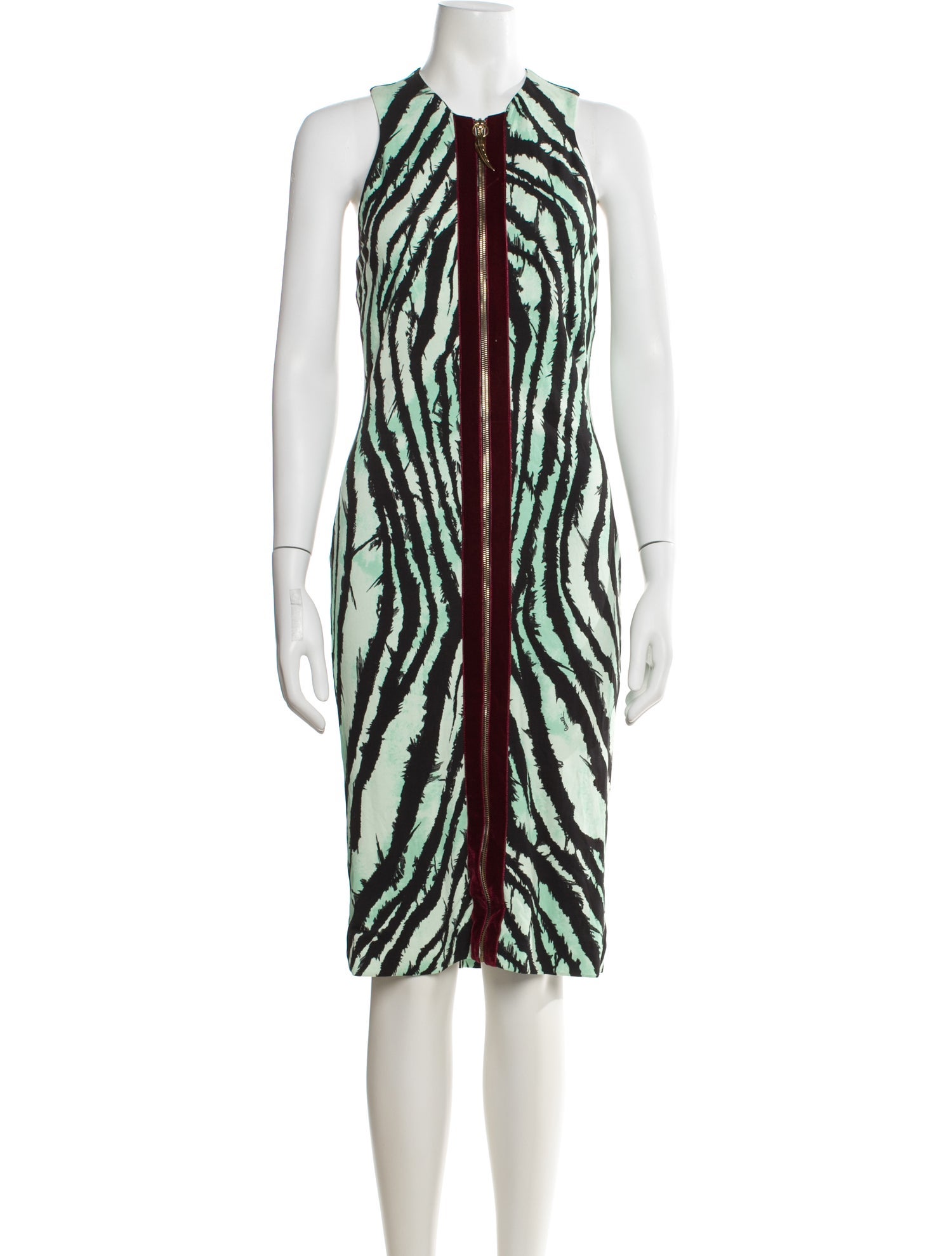 Roberto Cavalli Printed Midi Length Dress