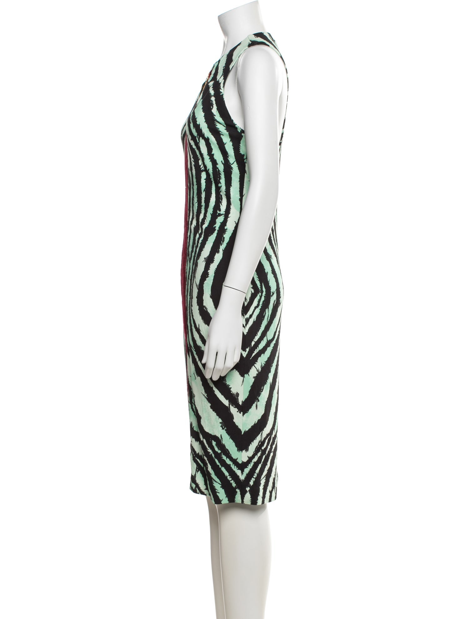 Roberto Cavalli Printed Midi Length Dress