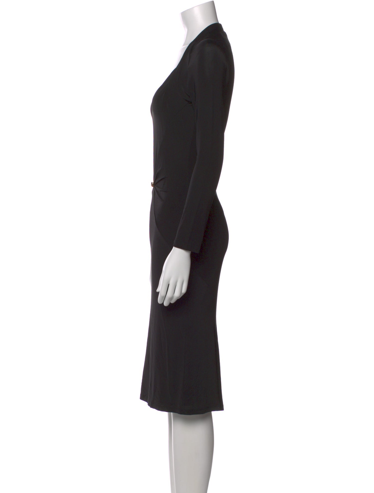 Roberto Cavalli V-Neck Knee-Length Dress