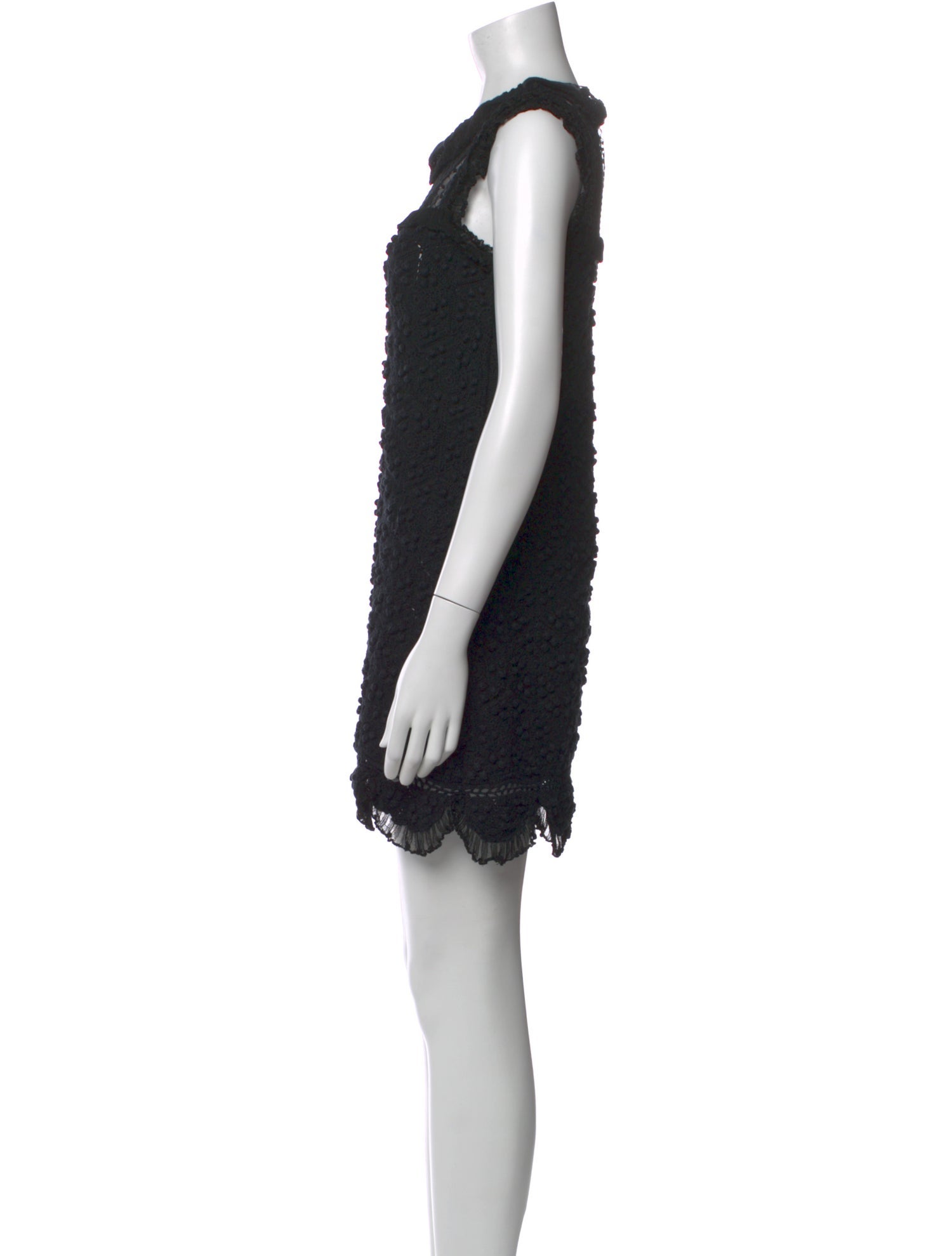 Roberto Cavalli Crew Neck Mini Dress