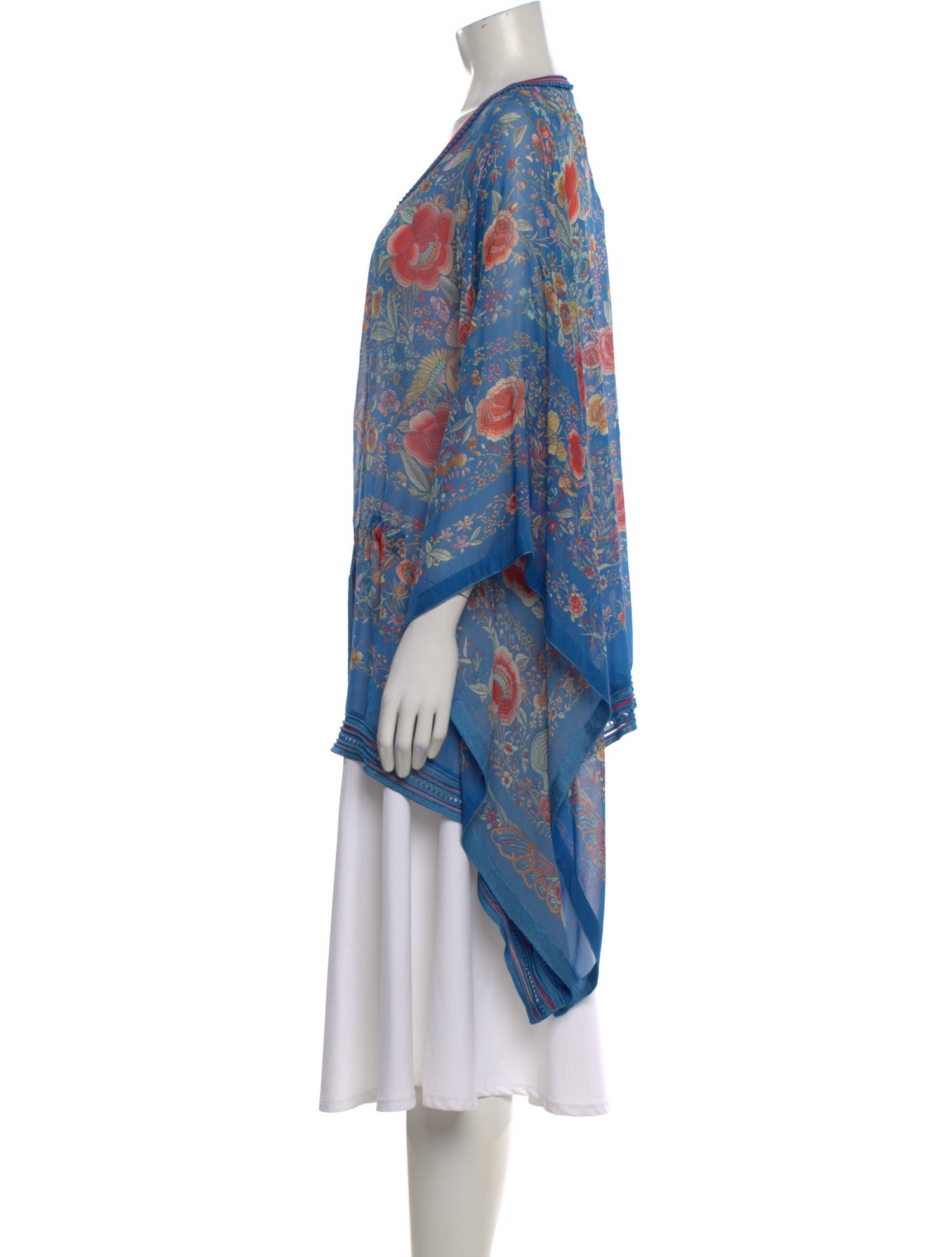 Roberto Cavalli Silk Floral Print Tunic