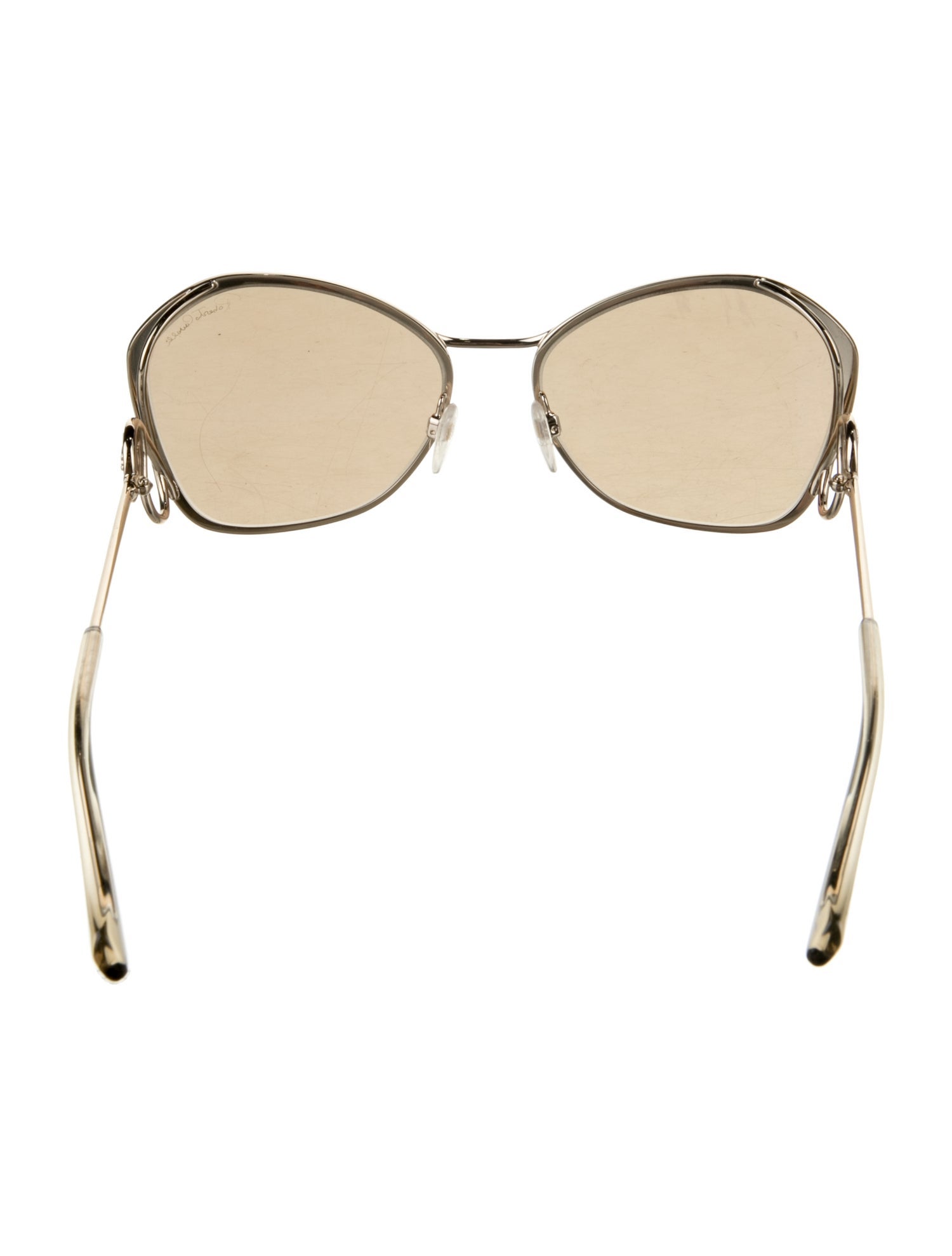 Roberto Cavalli Oversize Mirrored Sunglasses