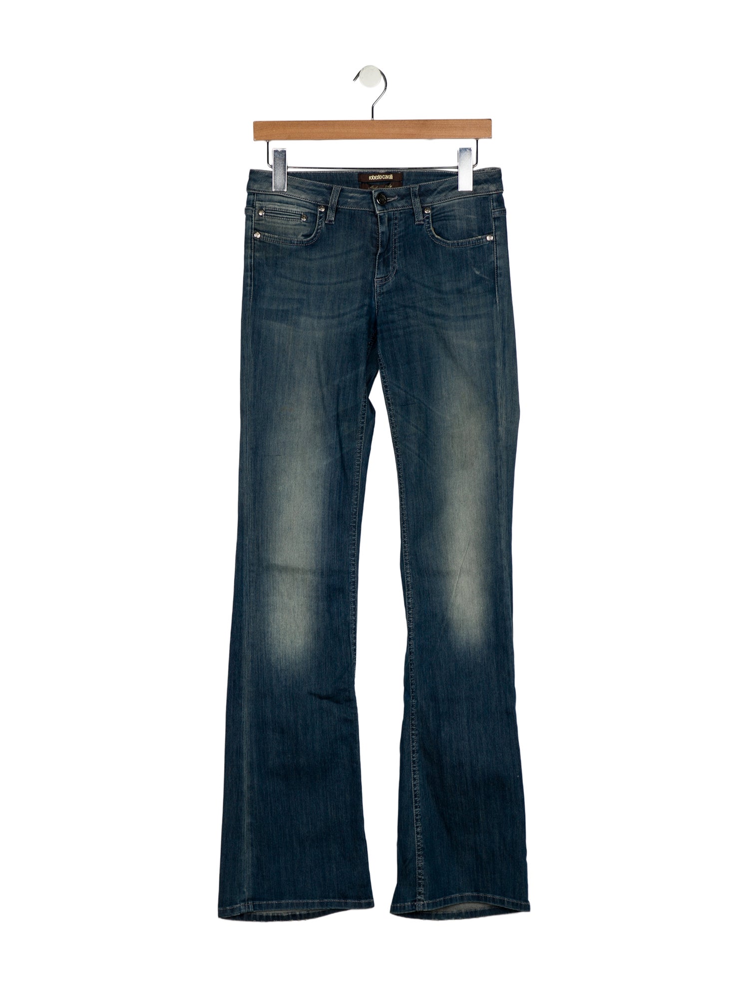 Roberto Cavalli Low-Rise Wide Leg Jeans