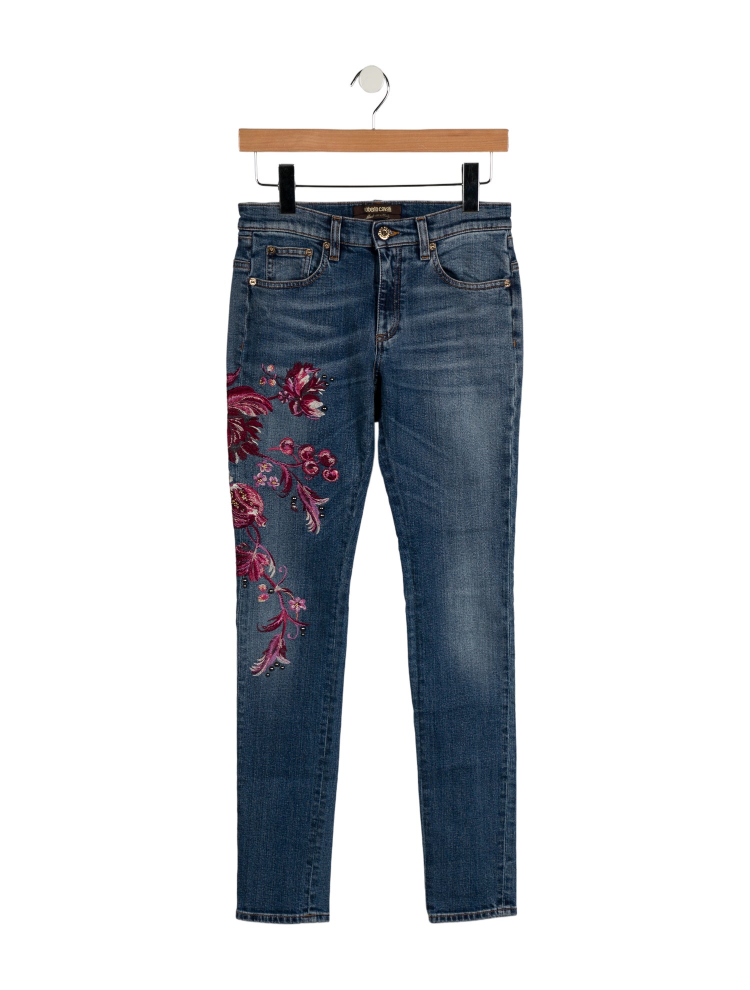 Roberto Cavalli Mid-Rise Skinny Leg Jeans