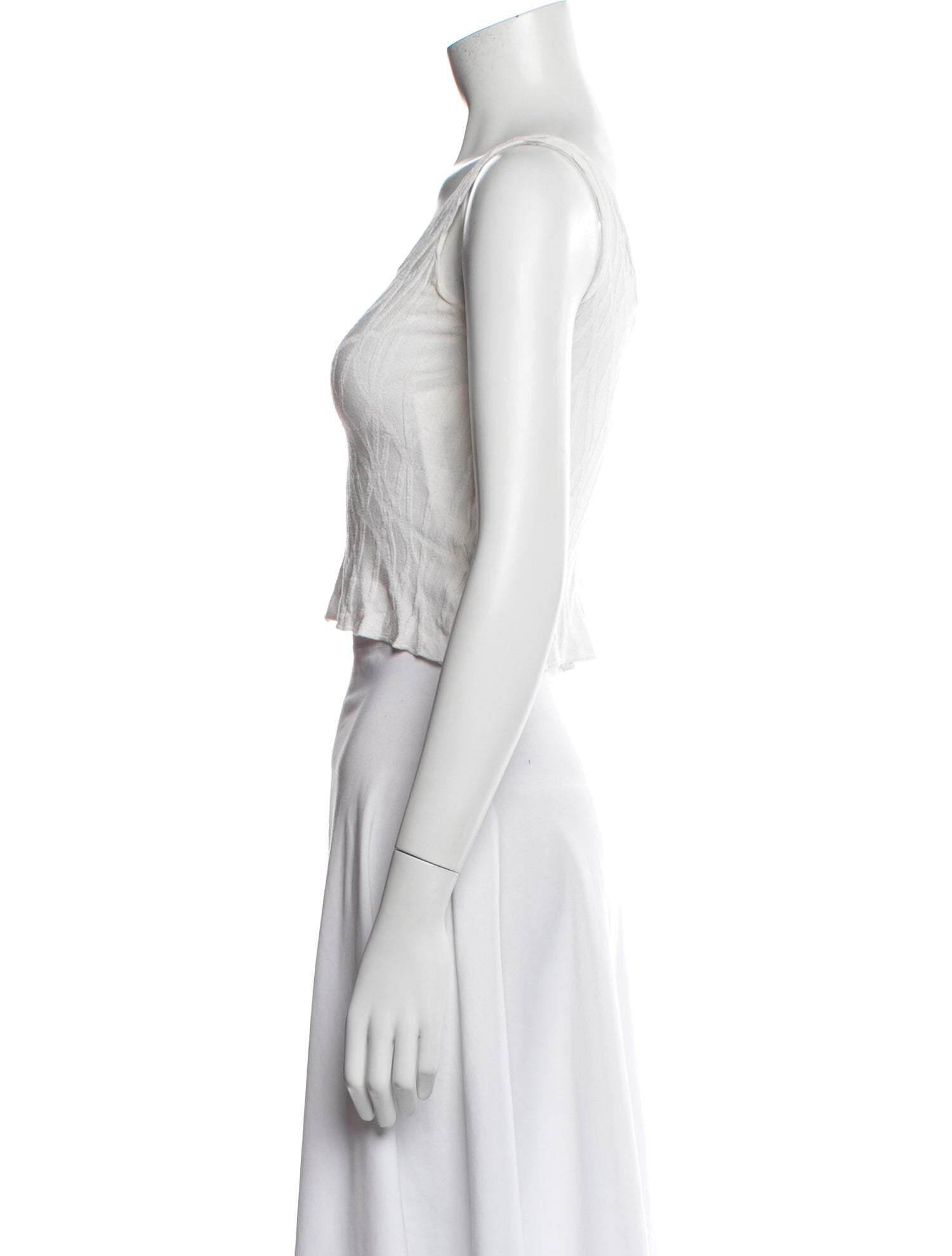 Roberto Cavalli V-Neck Sleeveless Crop Top