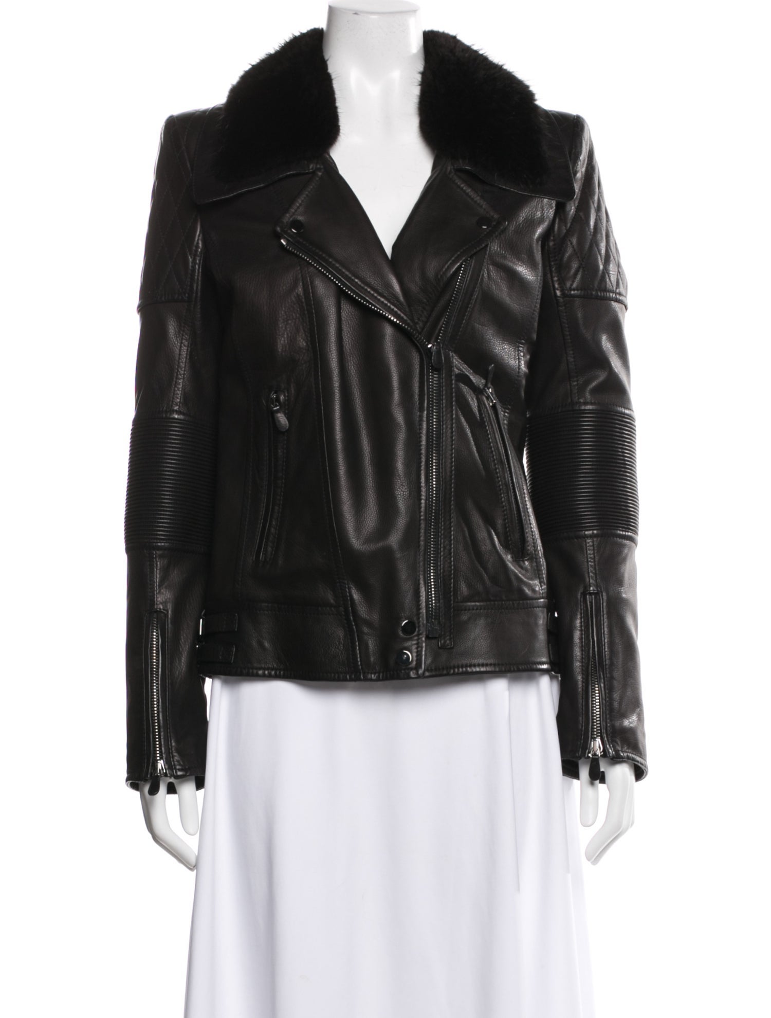 Roberto Cavalli Leather Biker Jacket