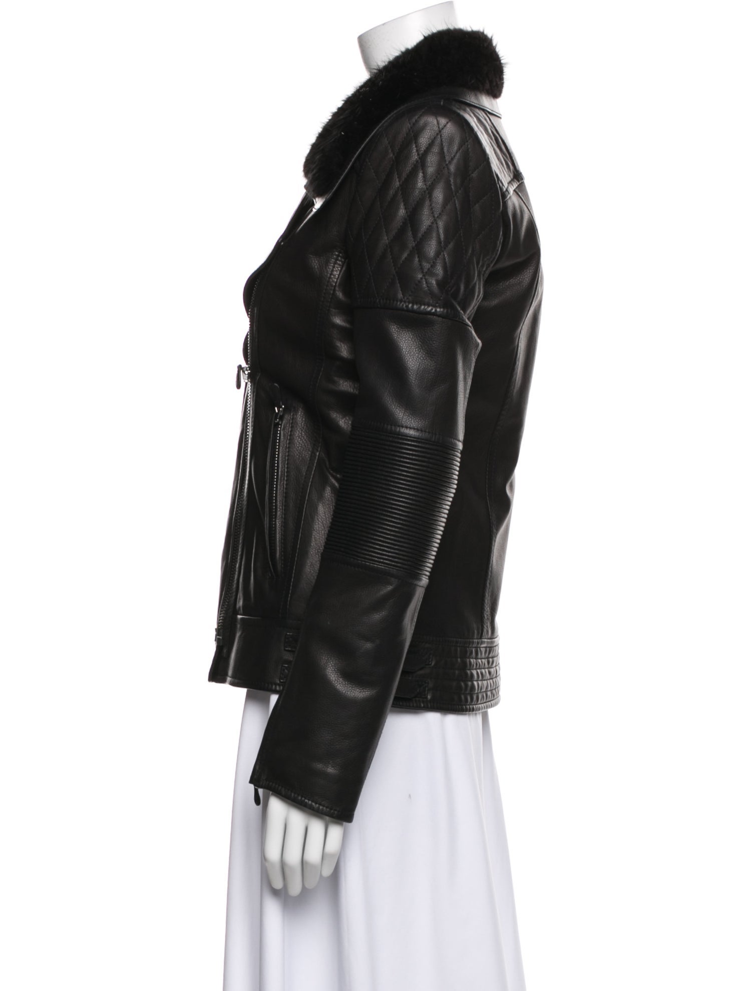 Roberto Cavalli Leather Biker Jacket