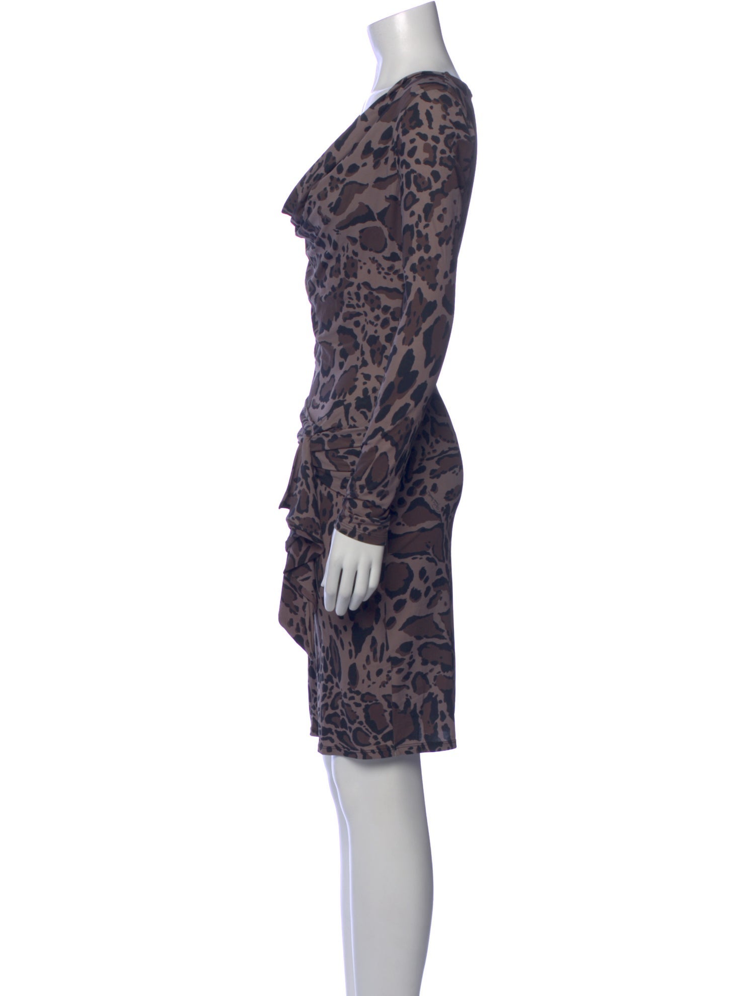Roberto Cavalli Animal Print Knee-Length Dress