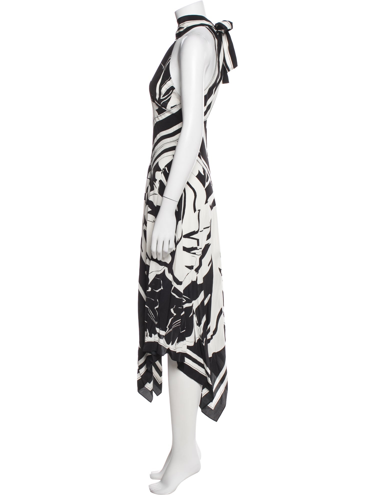 Roberto Cavalli Silk Midi Length Dress
