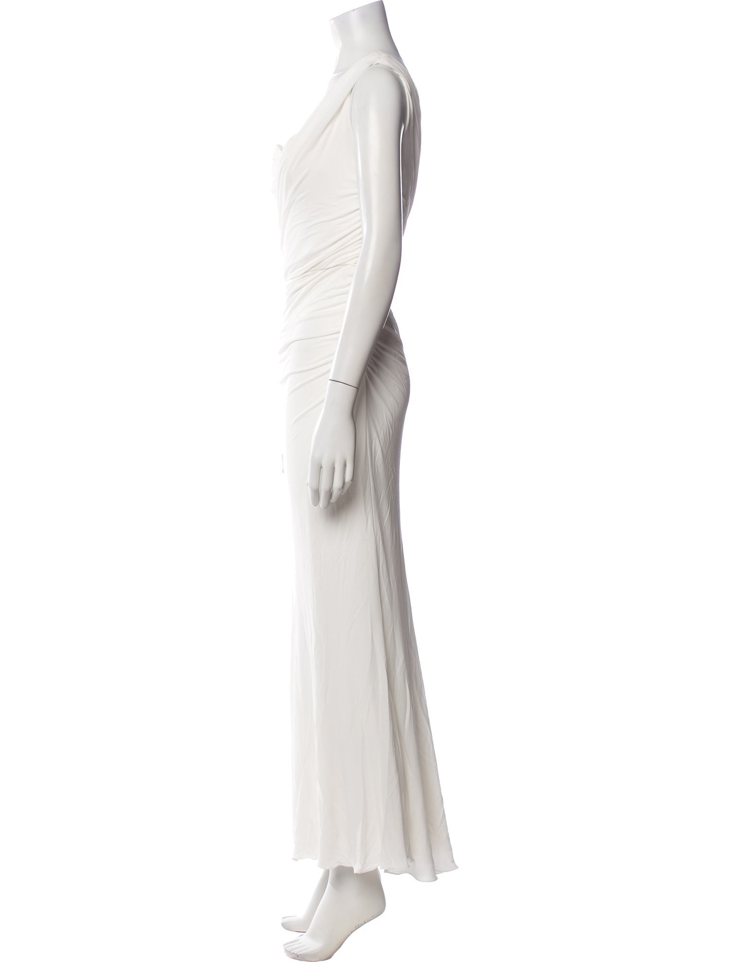Roberto Cavalli One-Shoulder Long Dress