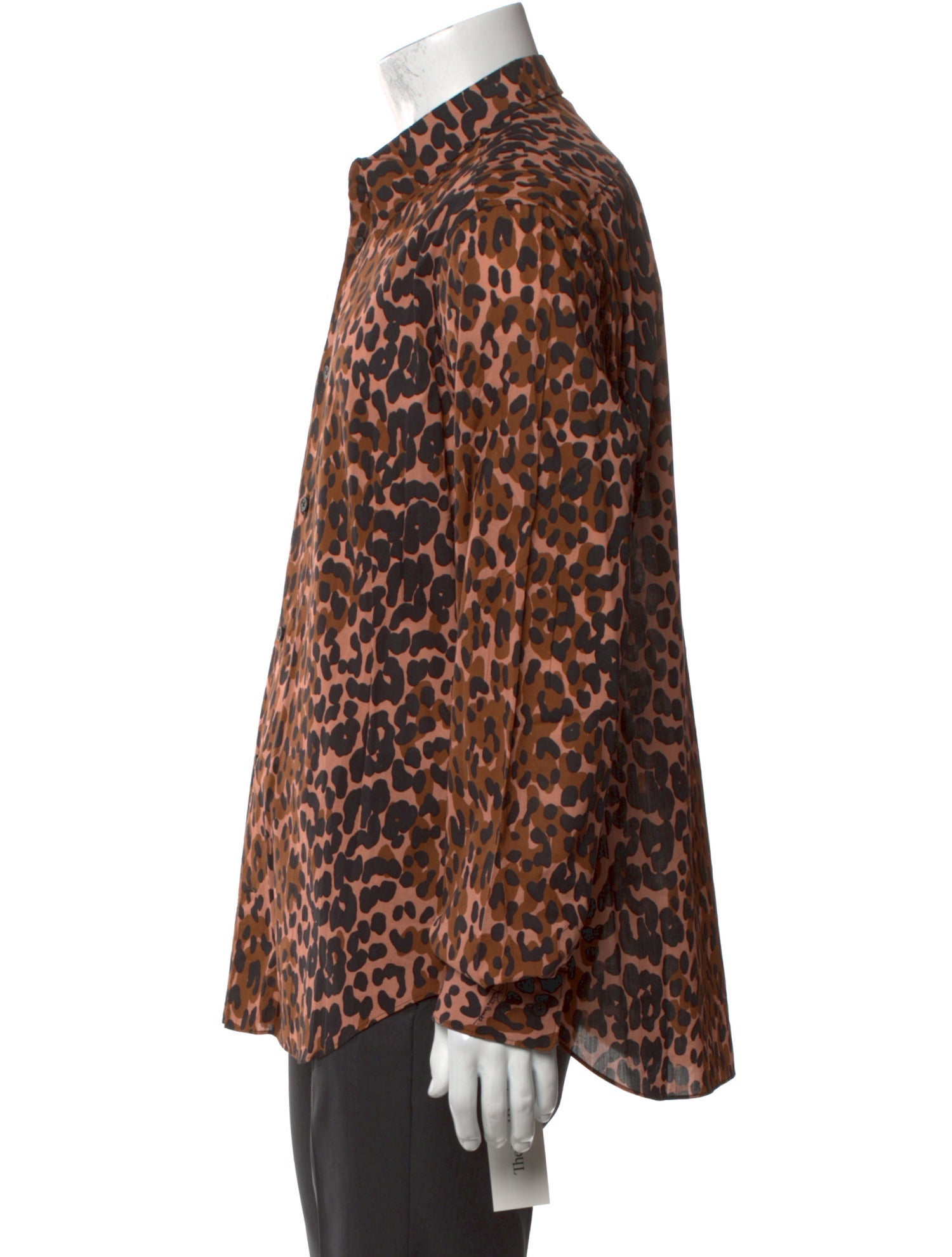 Roberto Cavalli Animal Print Long Sleeve Shirt