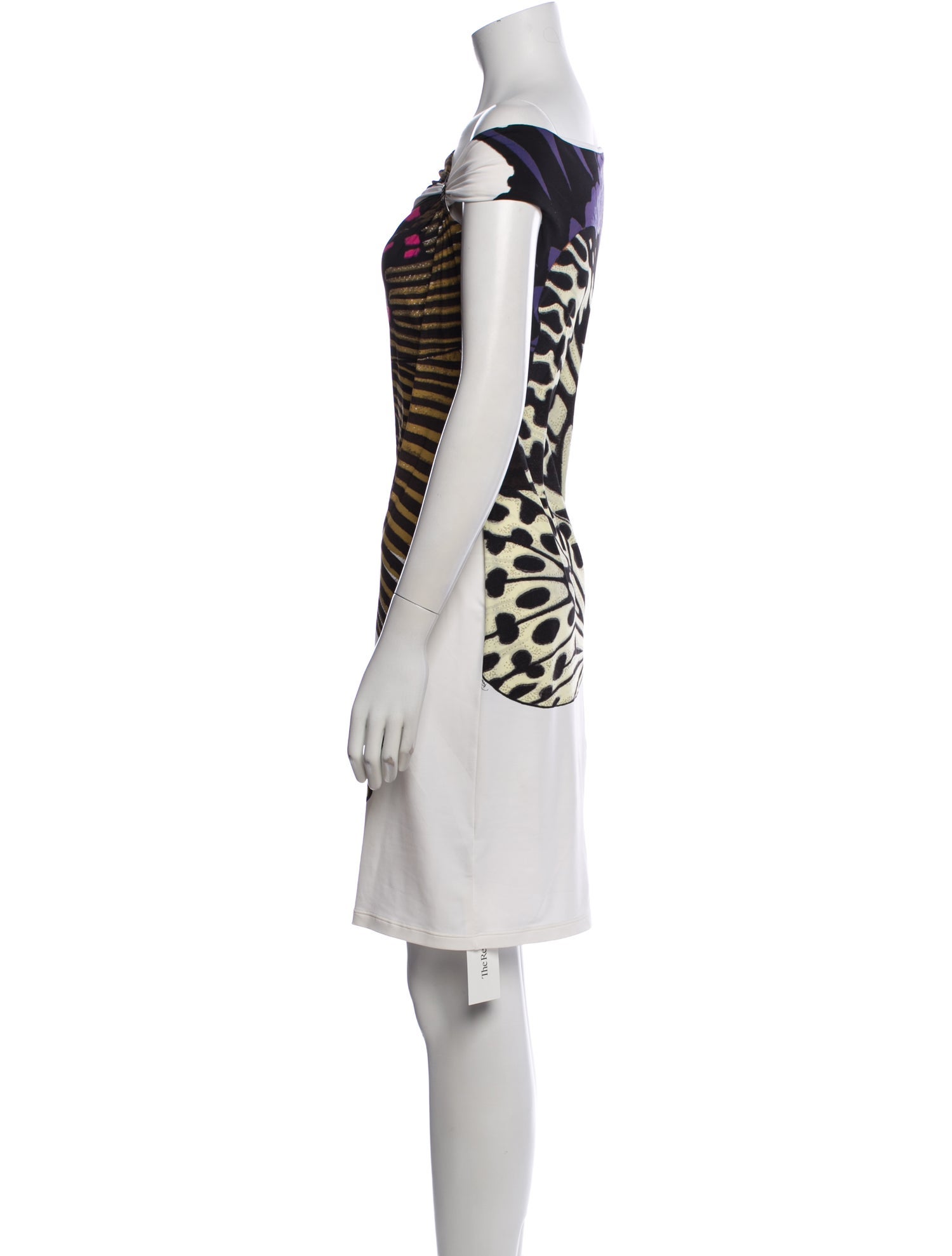 Roberto Cavalli Nylon Knee-Length Dress