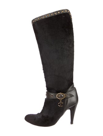 Roberto Cavalli Ponyhair Boots