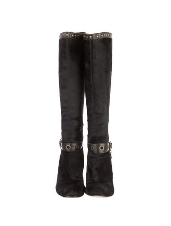 Roberto Cavalli Ponyhair Boots
