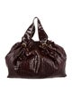 Roberto Cavalli Embossed Handle Bag