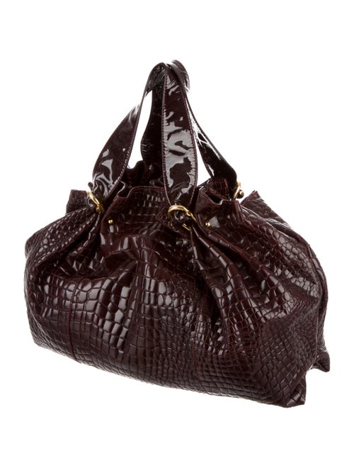 Roberto Cavalli Embossed Handle Bag