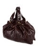 Roberto Cavalli Embossed Handle Bag
