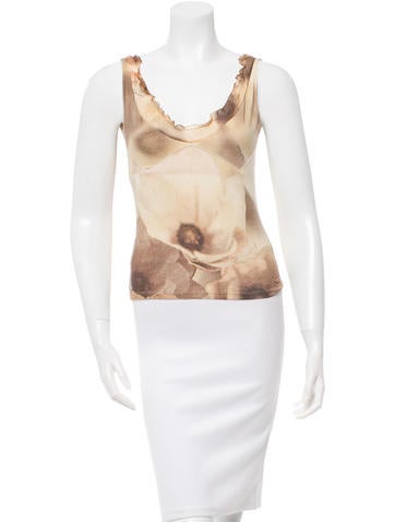 Roberto Cavalli Printed Sleeveless Top