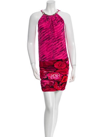 Roberto Cavalli Printed Silk Dress w/ Tags