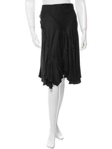 Roberto Cavalli Silk Draped Skirt