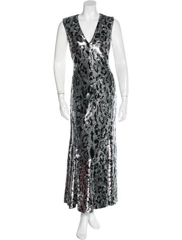 Roberto Cavalli Sequined Leopard Dress