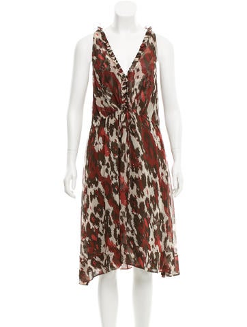 Roberto Cavalli Silk Printed Dress