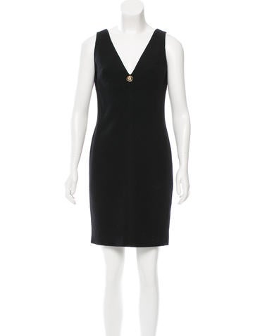 Roberto Cavalli Embellished Sheath Dress