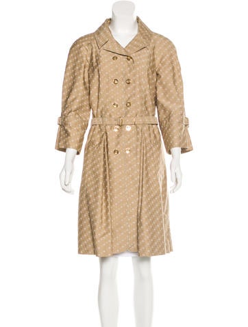 Roberto Cavalli Floral Print Trench Coat