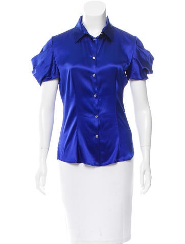 Roberto Cavalli Silk button-Up Top