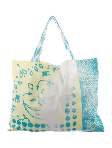 Roberto Cavalli Printed Canvas Tote