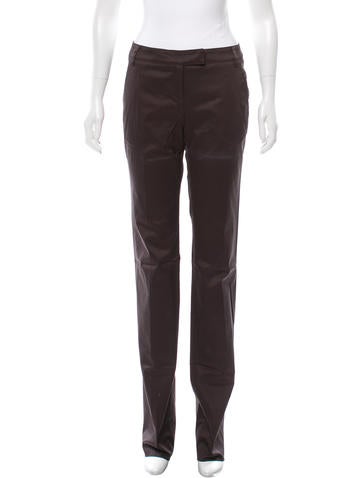 Roberto Cavalli Straight-Leg Mid-Rise Pants w/ Tags