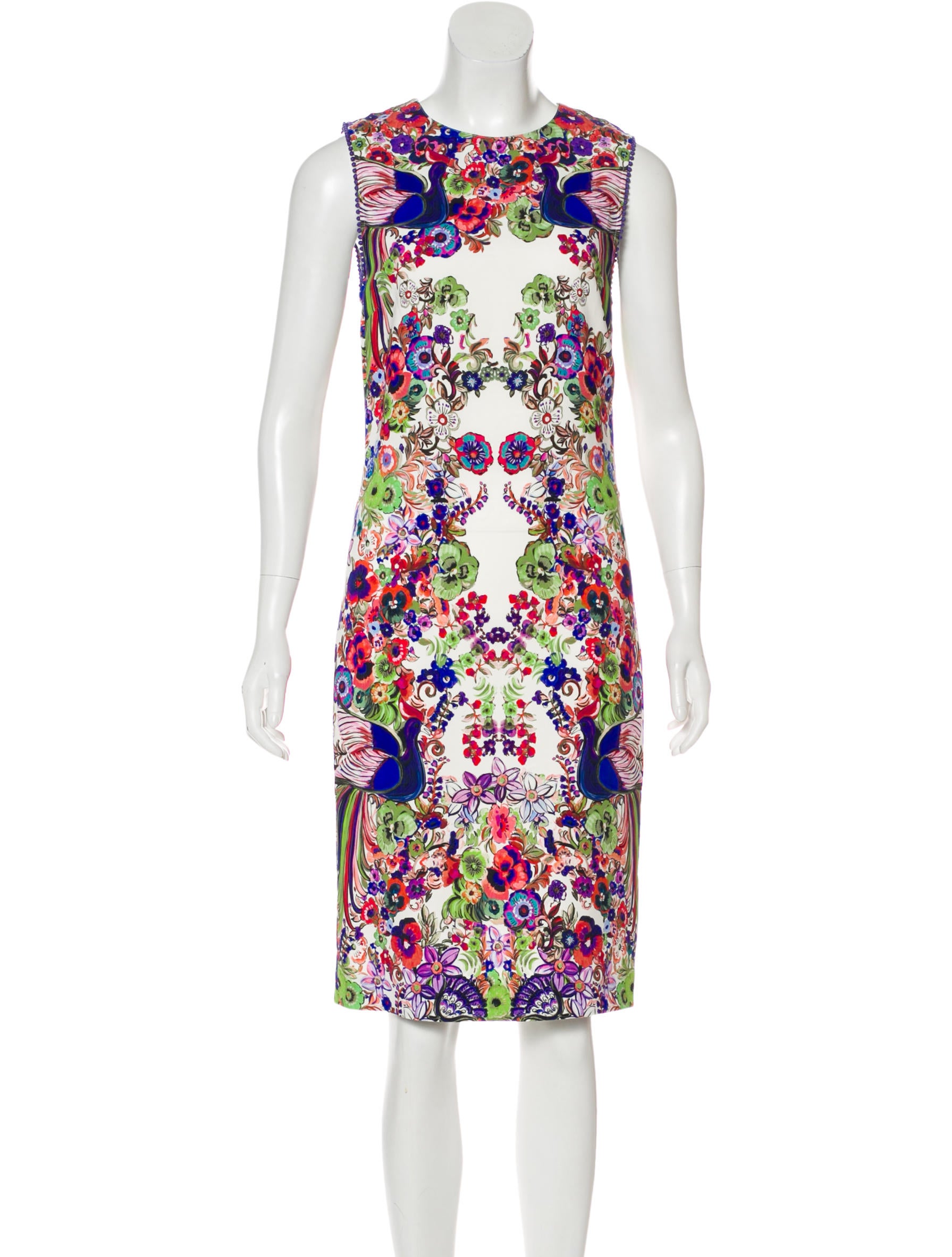 Roberto Cavalli Floral Print Midi Dress - Clothing - ROB69617 | The RealReal