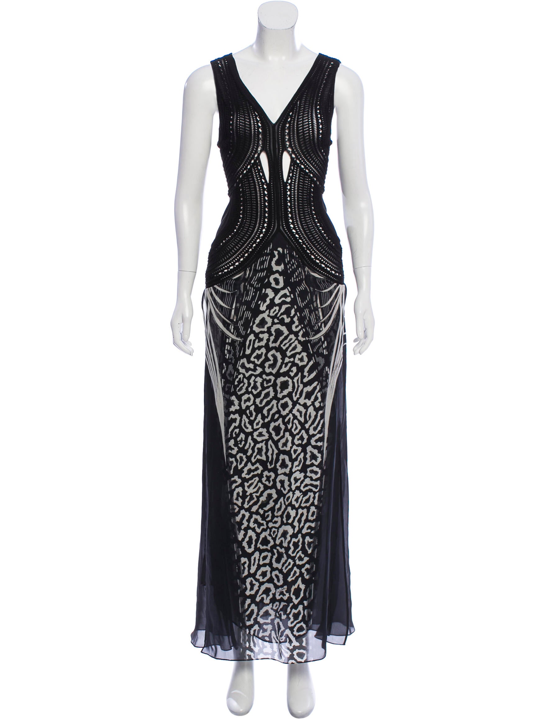 Roberto Cavalli V-Neck Maxi Dress - Clothing -
ROB75627 | The RealReal