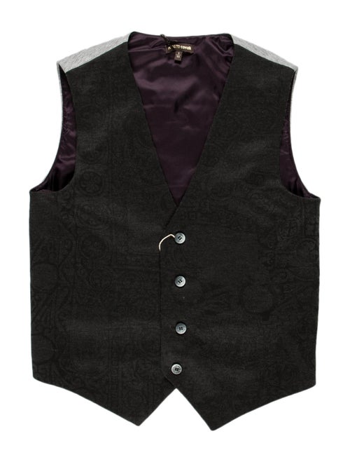 Roberto Cavalli Knit Suit Vest w/ Tags grey