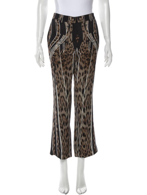 Roberto Cavalli Animal Print Wide Leg Pants
