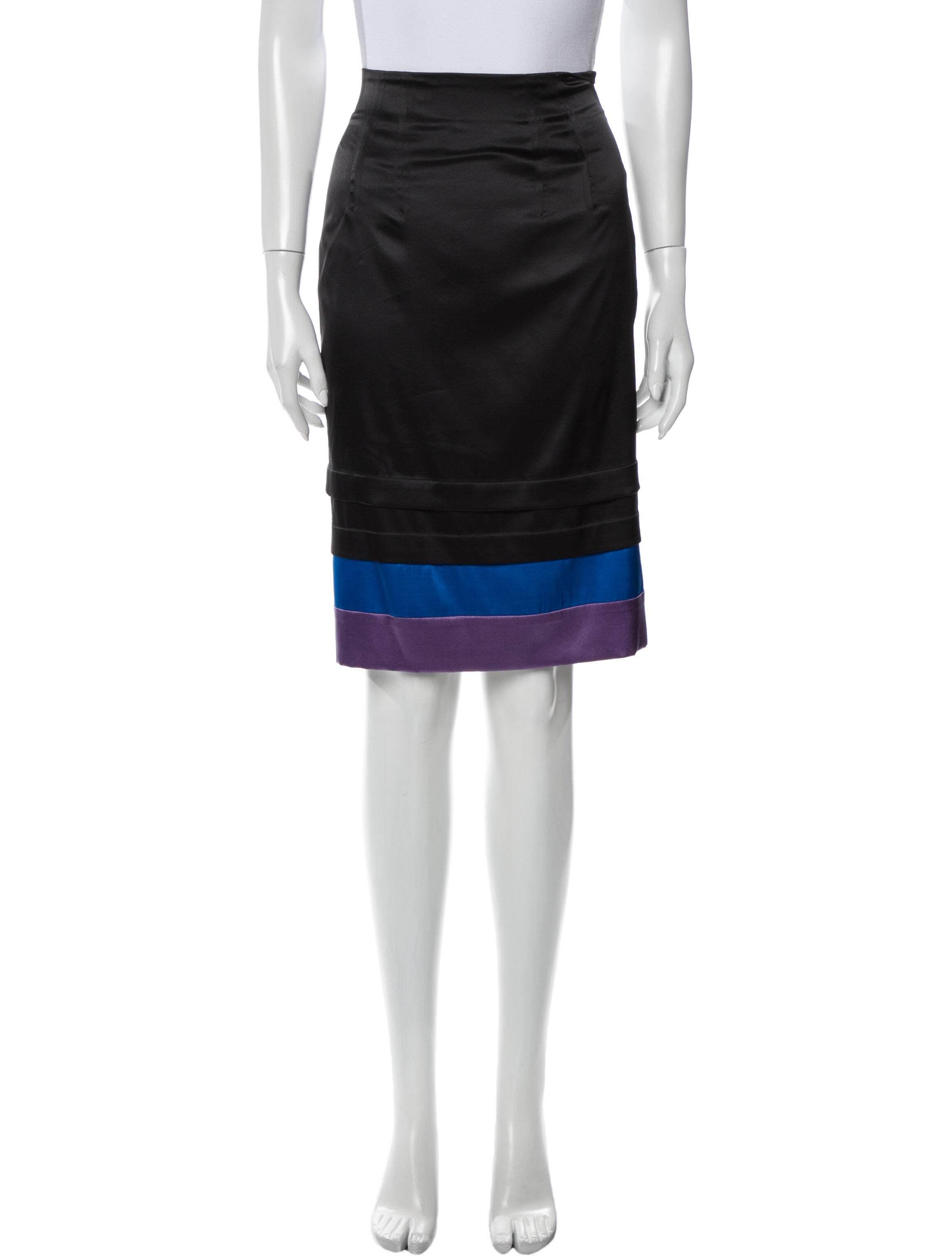 Roberto Cavalli Silk Knee-Length Skirt