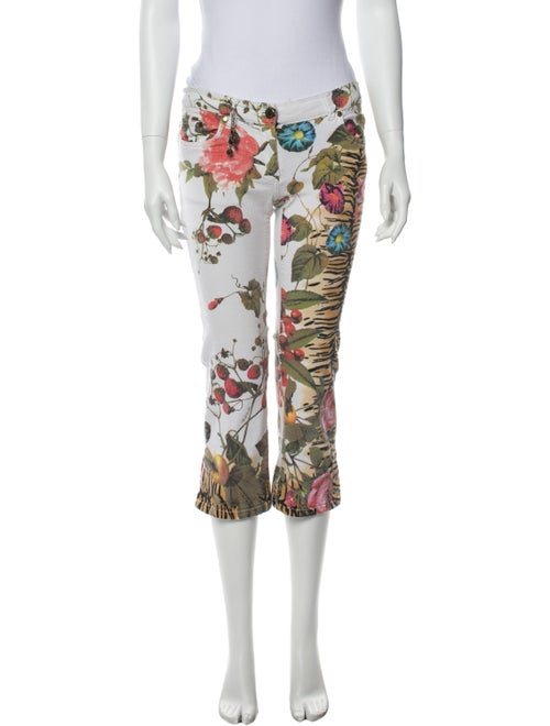 Roberto Cavalli Low-Rise Straight Leg Jeans White