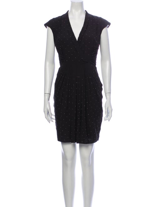Roberto Cavalli Silk Mini Dress Black