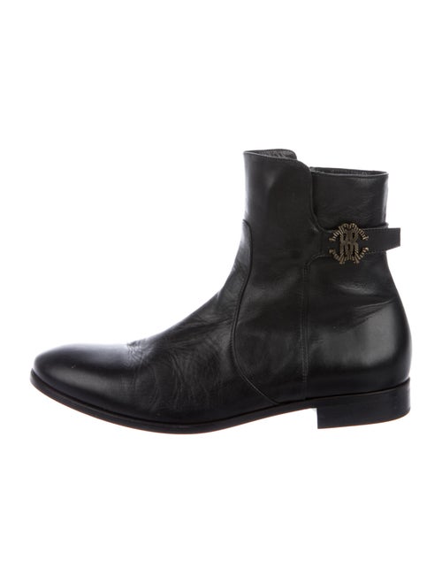 Roberto Cavalli Leather Boots Black