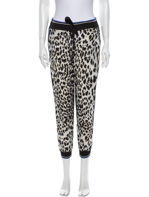 Roberto Cavalli Animal Print Sweatpants Black