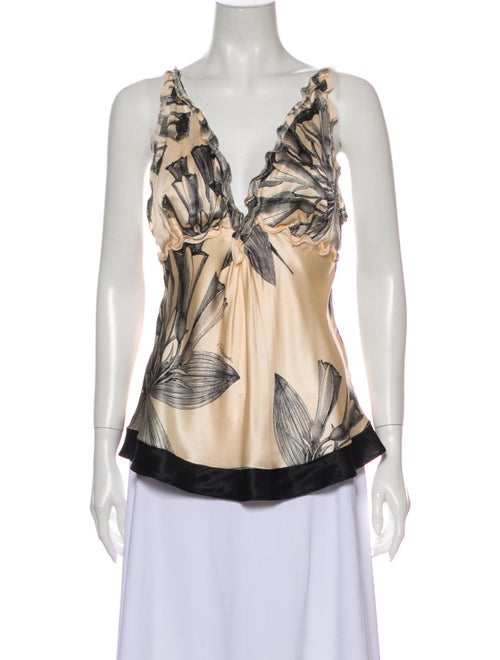 Roberto Cavalli Silk Printed Blouse