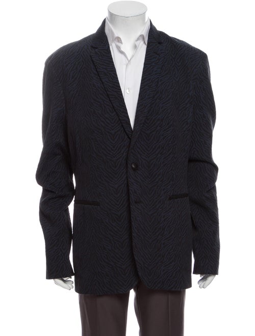 Roberto Cavalli Tiger Stripe Jacquard Patterned Bl
